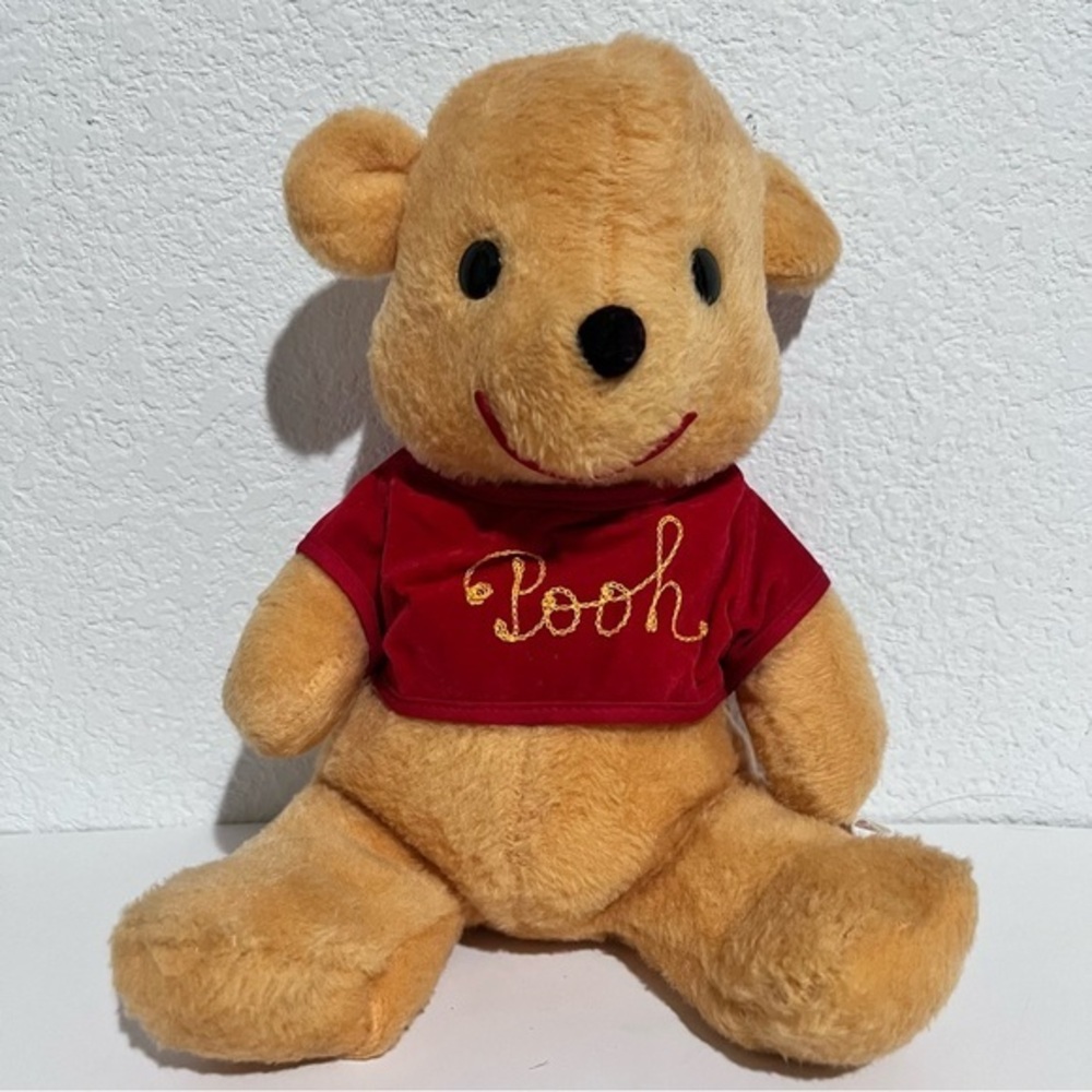 Vintage Walt Disney Pooh Bear Winnie the Pooh Plush Stuffed Animal 70's